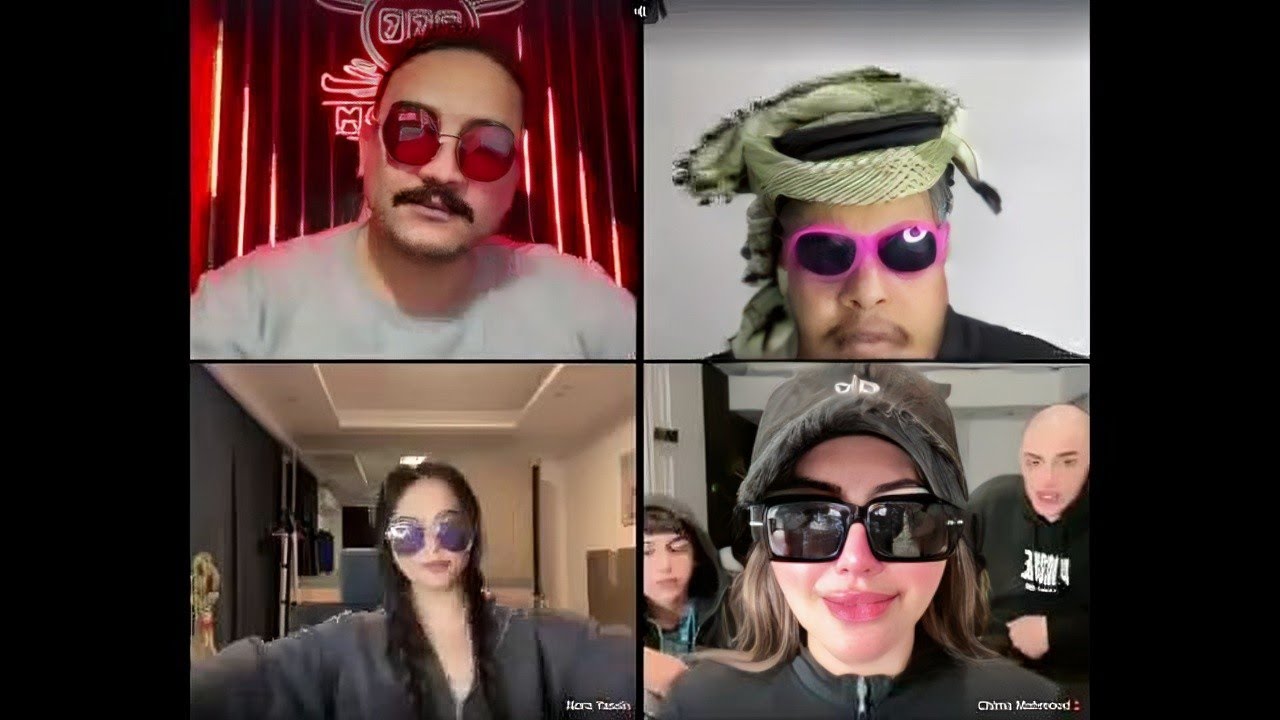 مداهم وشباح وشيما ونورا ضحك السنين😂لايف داهم كامل يوم 29/1/2025