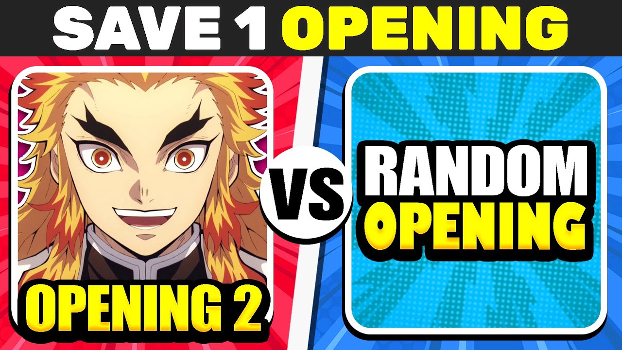 SAVE the ANIME OPENING Without Knowing the NEXT One! 🔥😱