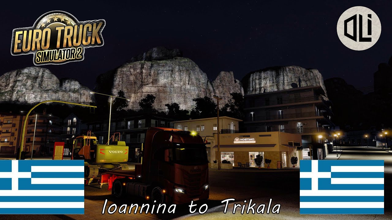 Driving in Greece l Euro Truck Simulator 2 Multiplayer l Ioannina To Trilaka