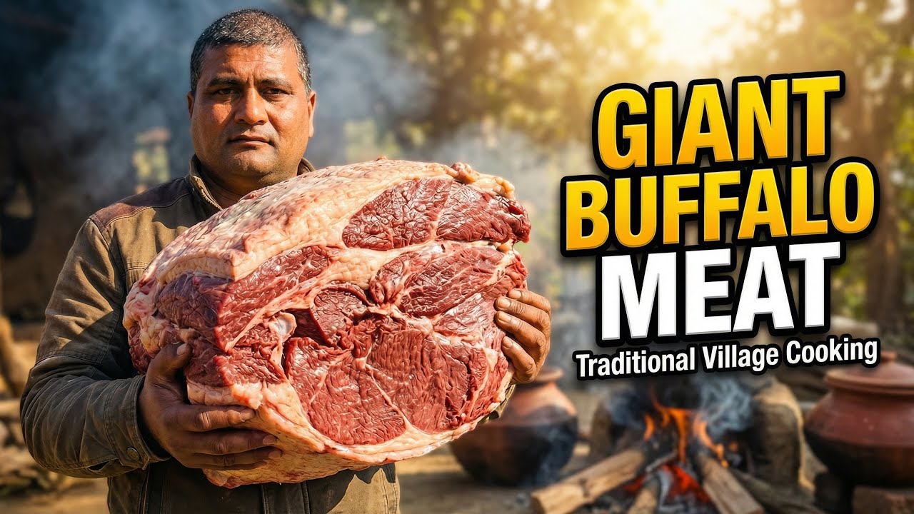 🔥 Kerala Style Buffalo Meat Curry Ramadan Special Spicy Desi Village Cooking |Authentic Farm Recipe🤤