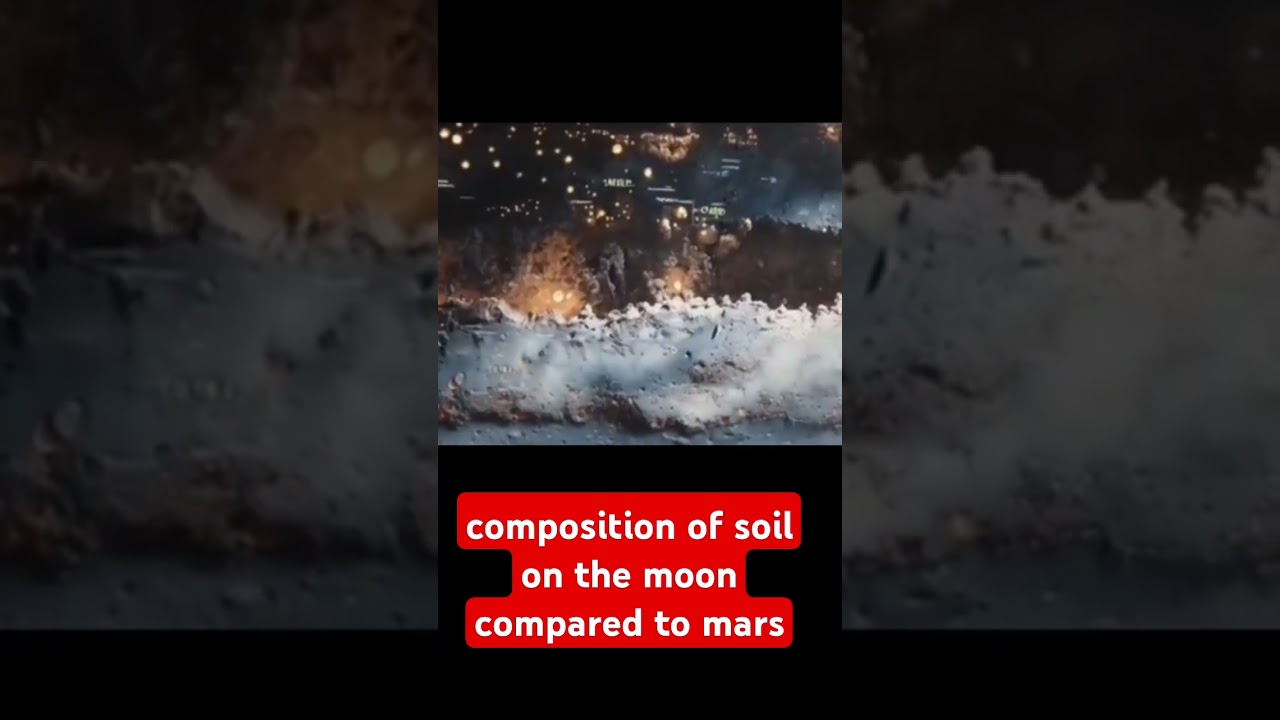 composition of soil on the moon compared to mars #space #science #planets