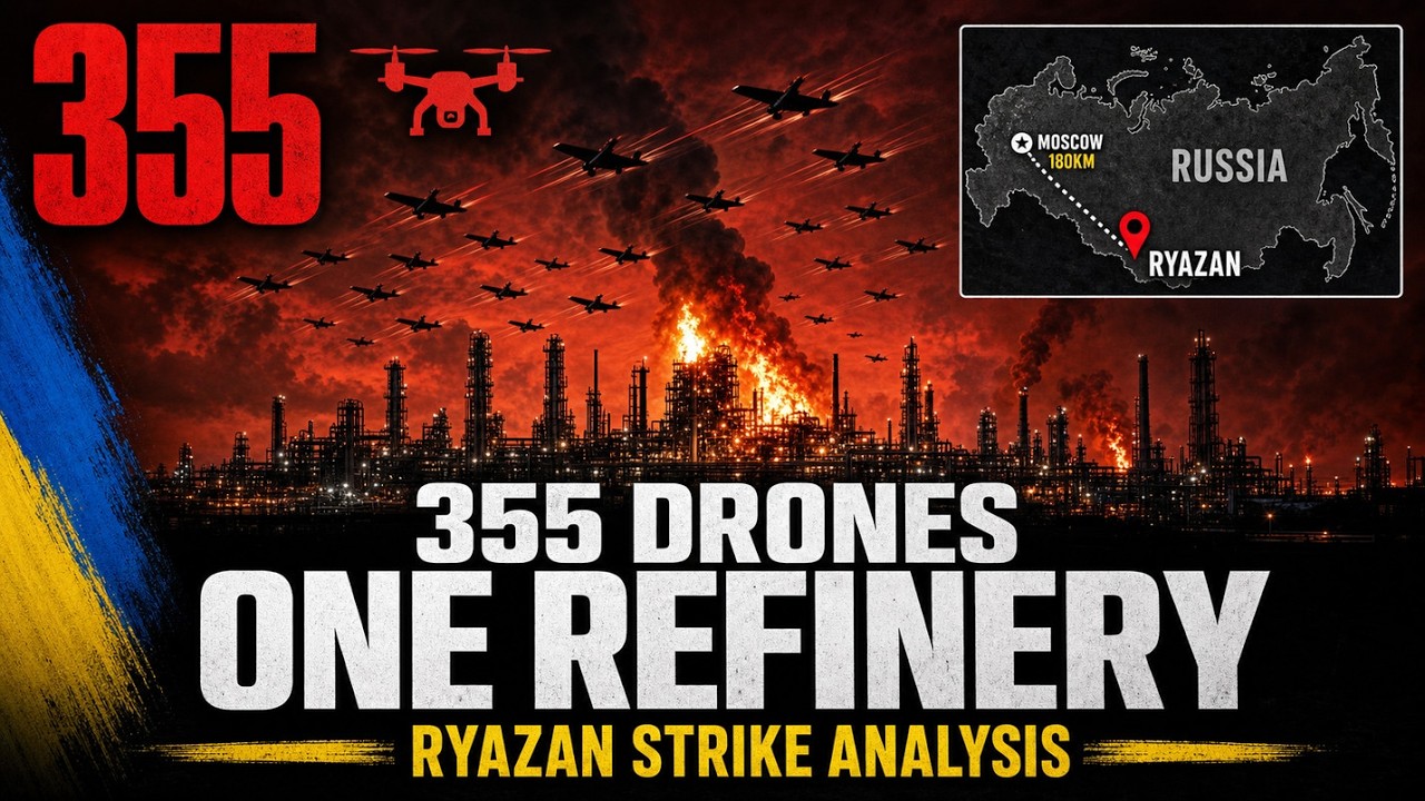 355 Drones, One Refinery: Inside the Ryazan Strike
