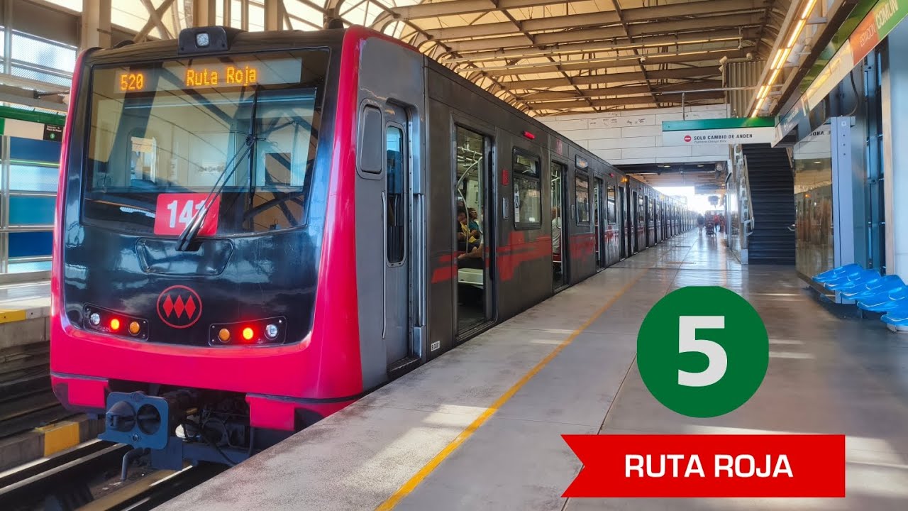 Metro de Santiago | NS-16. Plaza de Maipú - Laguna Sur (RUTA ROJA)