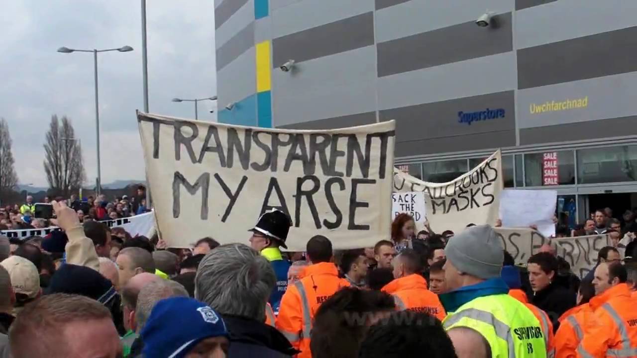 Cardiff City Fans Protest March CCFC