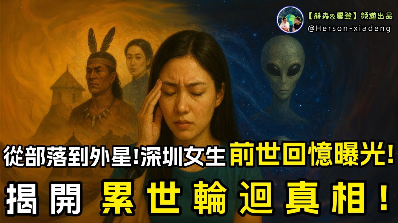 【采訪實錄】深圳女生親口講述前世回憶,先後憶起部落往事、民國經歷，甚至還曾投胎外星!揭開累世輪回的真相!|赫森&夏登