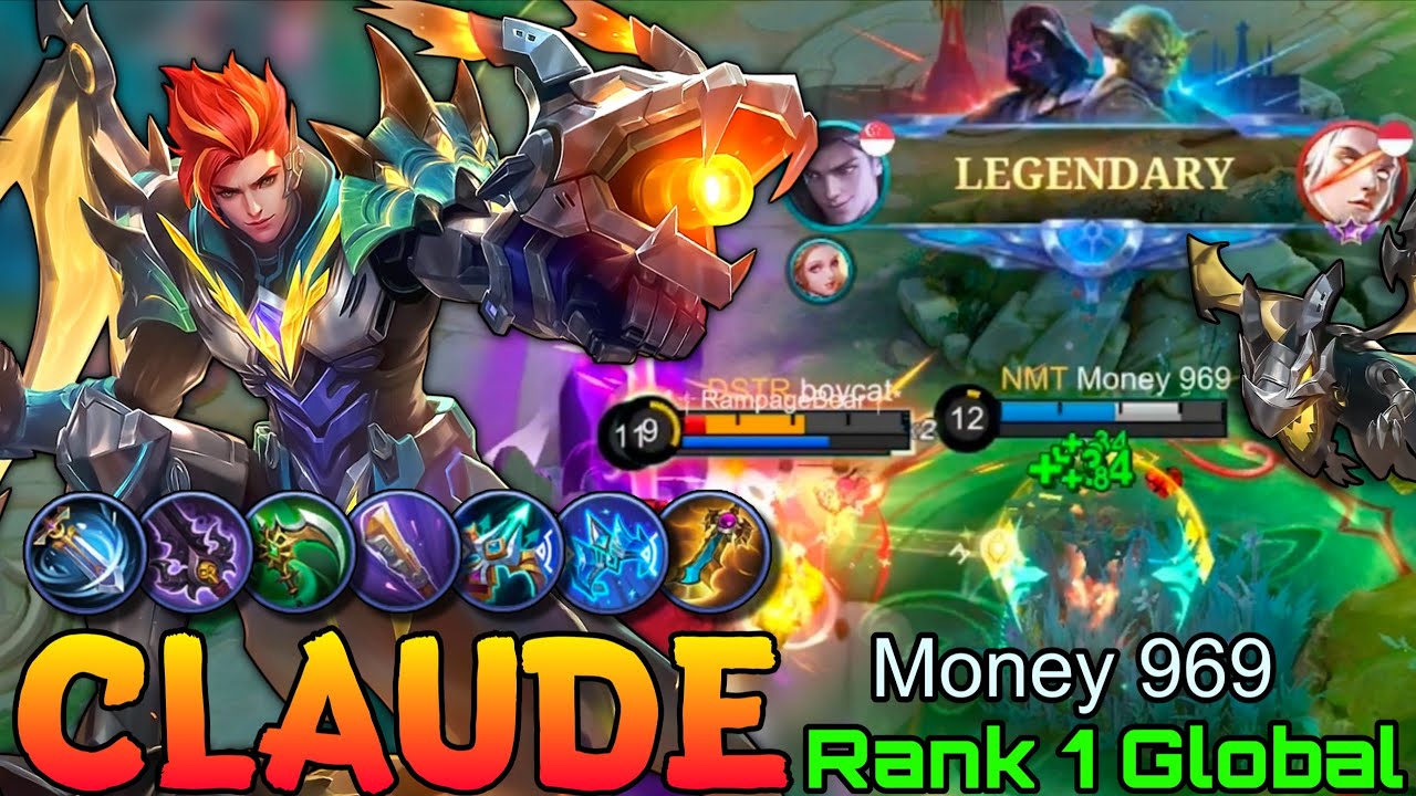 Come on, Dexter! It's our Showtime! - Top 1 Global Claude by Money 939 - Mobile Legends