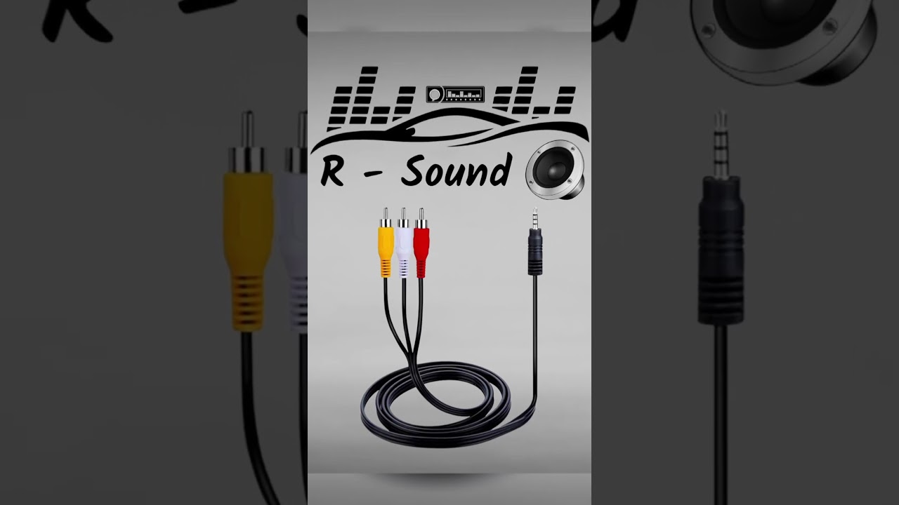 SatelliteSale Auxiliary 3.5mm Audio/Video Jack to 3 RCA Digital Stereo Composite Aux Cable #rsound