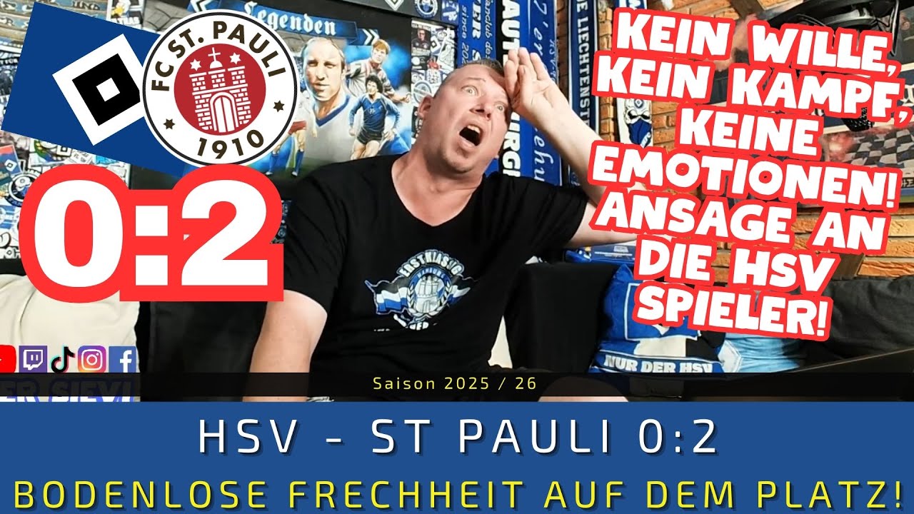 HSV - St Pauli 0:2 | BODENLOSE FRECHHEIT auf dem Platz! ANSAGE an die HSV Spieler