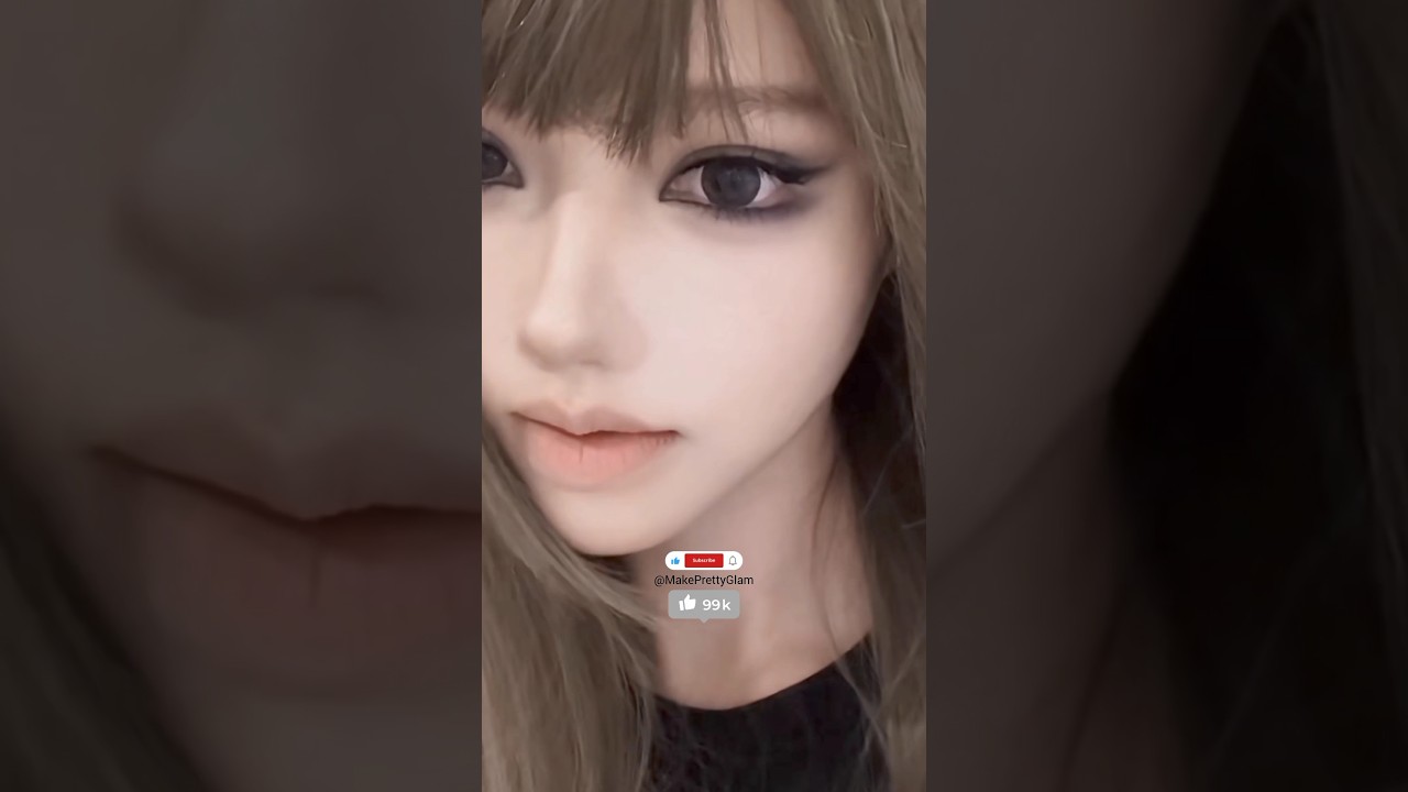 👉 From Human to BJD 😳✨ #makeup #dollmakeup #makeuptutorial #bjd #shorts @MakePrettyGlam