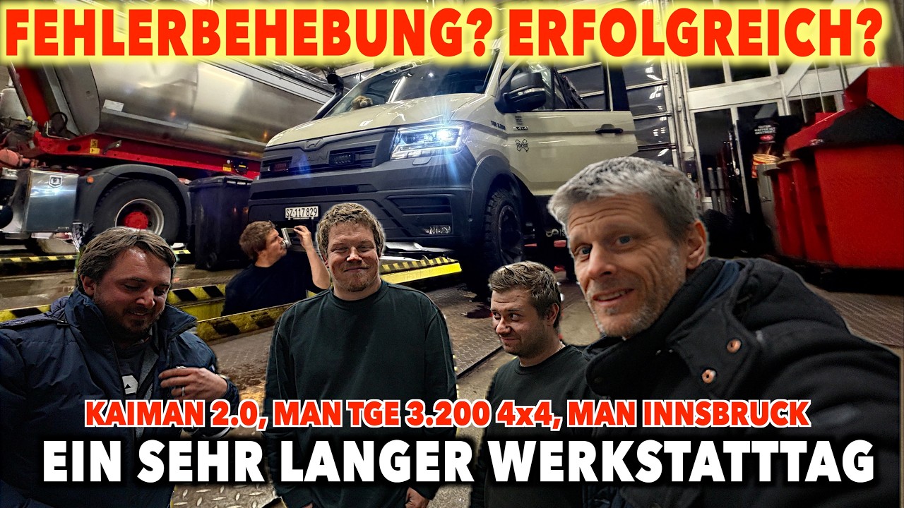 #1349 ALLE GEBEN ALLES! WIE WEIT KOMMEN WIR MIT DEN MAN TGE 3.200 4x4 FEHLERN? MAN Innsbruck, KAIMAN