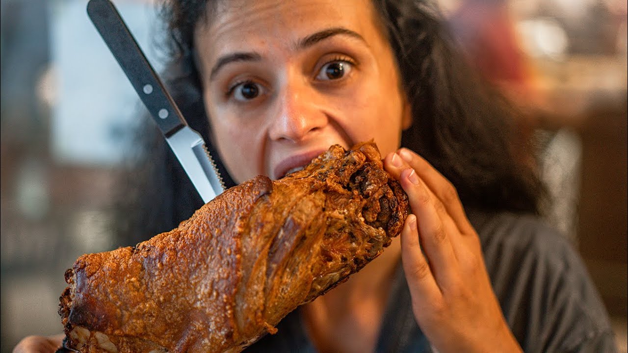 Best Pork EVER: Crispy German PORK KNUCKLE (SCHWEINSHAXE) at german restaurant in Kuala Lumpur