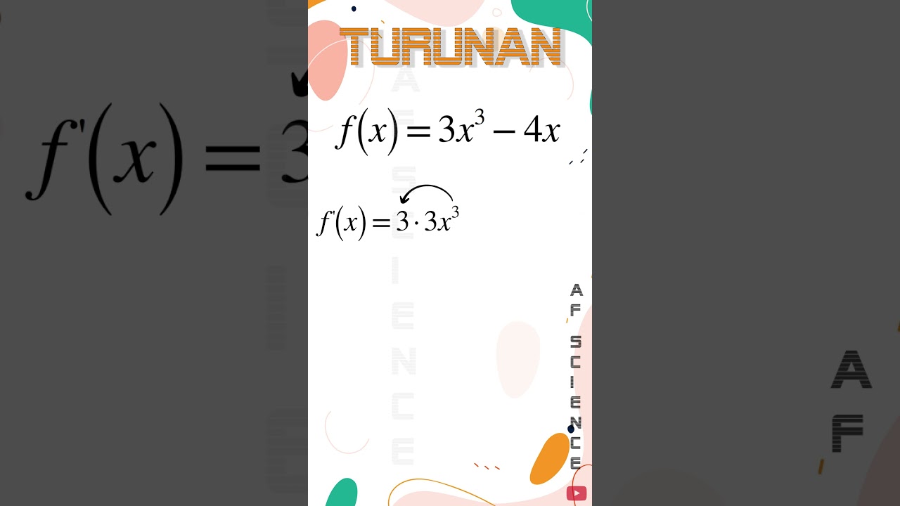 Cara Cepat Paham Turunan #Shorts