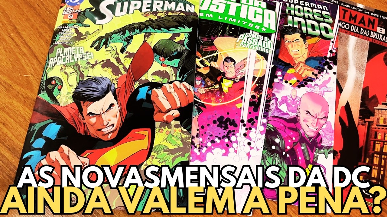 MENSAIS DC AINDA VALEM A PENA ? |RESENHA DE SUPERMAN /LIGA SEM LIMITES  BATMAN ULTIMO DIA DAS BRUXAS