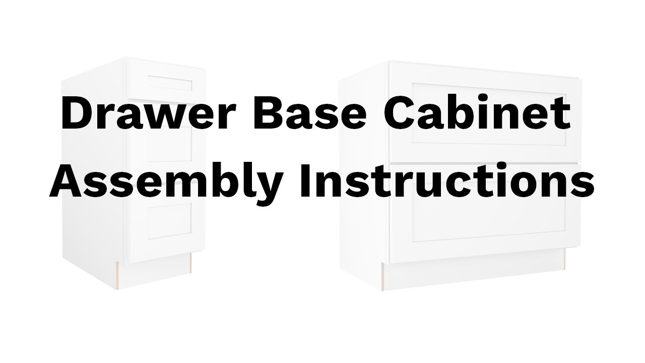 Drawer Base Cabinet (DOVETAIL ASSEMBLY PROCESS)