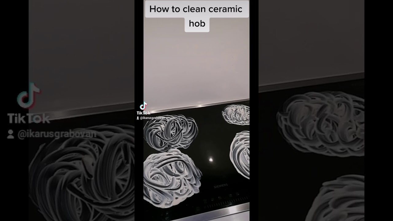 How to clean ceramic hob in 19 seconds like a boss
