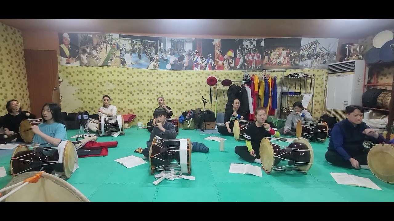 #앉은반 설장구 #풍물천지 겨울캠프 #굿거리 완판