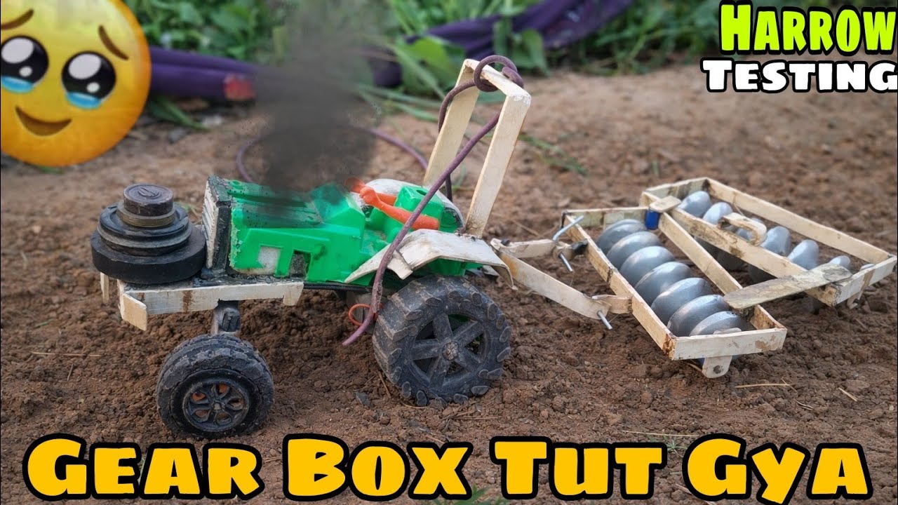 Gear Box Tut Gaya 😱 Tractor Harrow Testing Fail ya Pass? | Crazy DIY Experiment