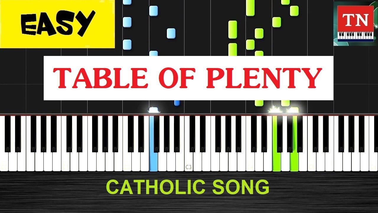 TABLE OF PLENTY | Piano tutorial [EASY]