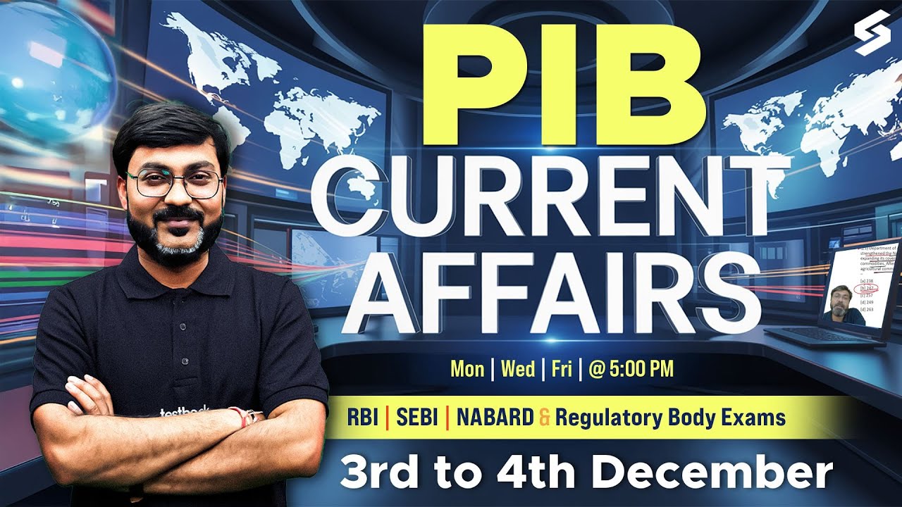 PIB Current Affairs | PIB Manish Sir | PIB for RBI, NABARD, SEBI Grade A | RBI Grade B Preparation
