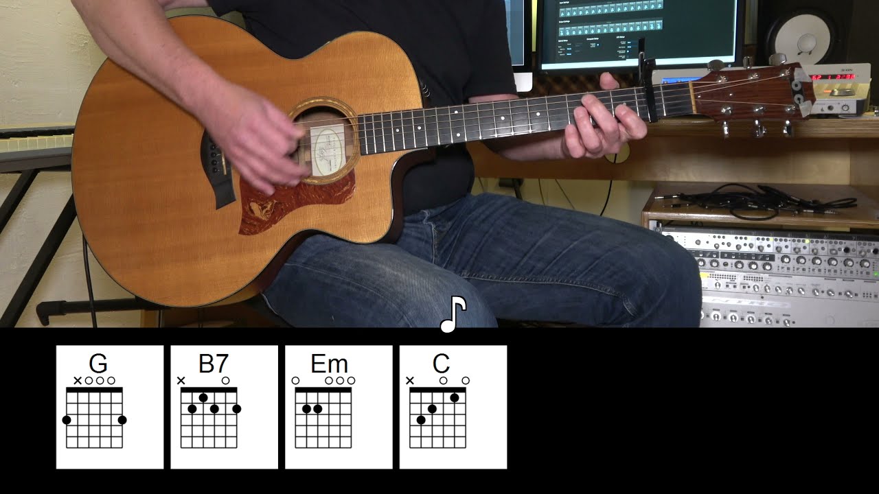 Take On Me - Acoustic Guitar - a-ha - Original Vocals - Chords