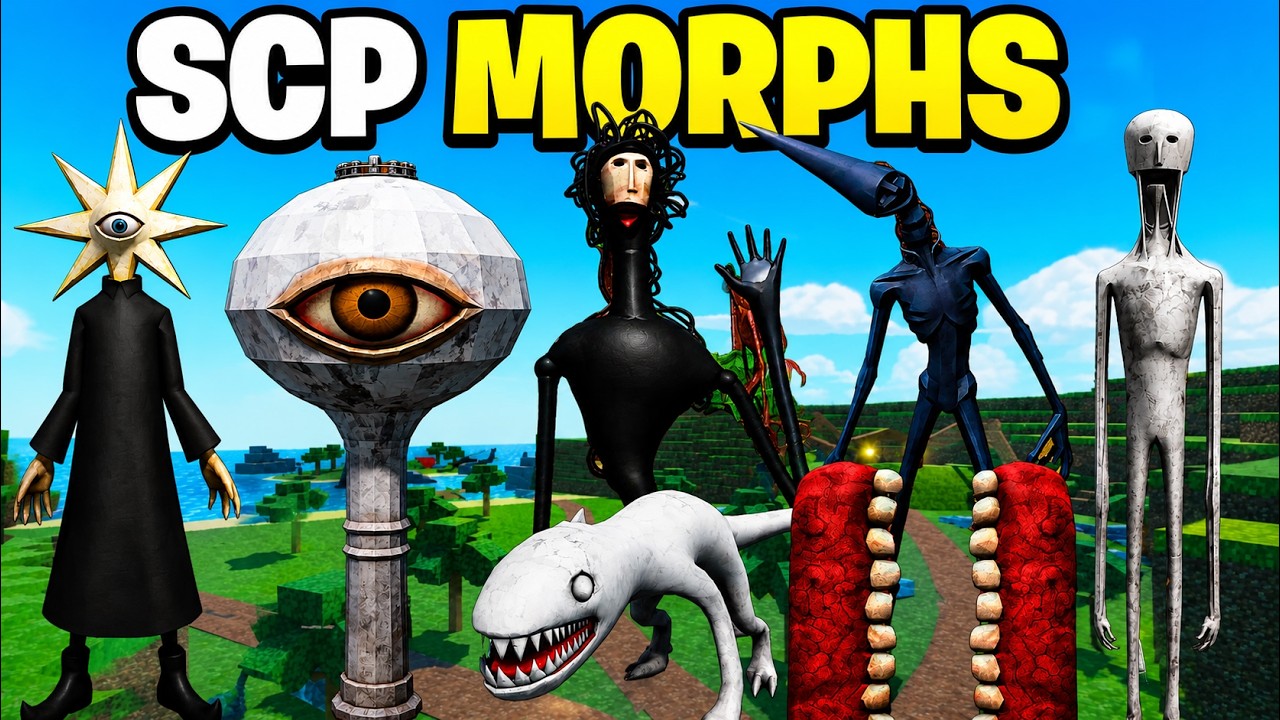 ВСЕ 8 СЕКРЕТНЫХ ЗНАЧКОВ SCP + МЕСТОПОЛОЖЕНИЕ МОРФОВ! (SCP MORPH [43]) Roblox