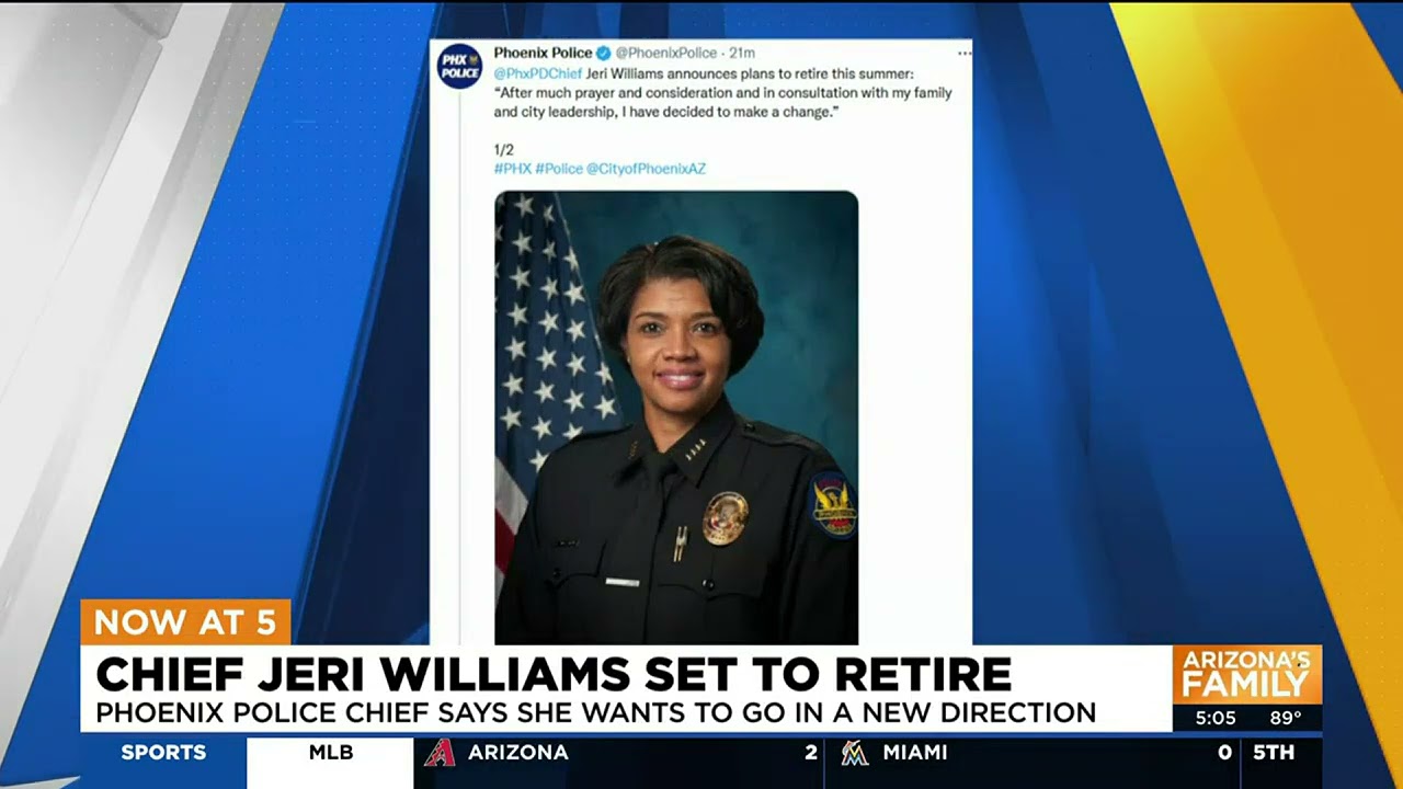 Phoenix Police Chief Jeri Williams set to retire