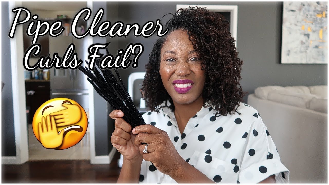 Pipe Cleaner Curls on DIY Non Mature Microlocs