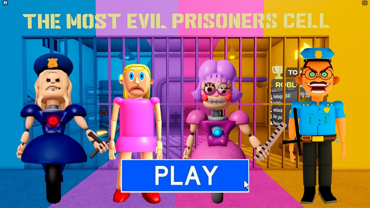 POLICE GIRL VS EVIL MOM VS ANI-TRON VS POLICE COP? OBBY Full Gameplay #roblox