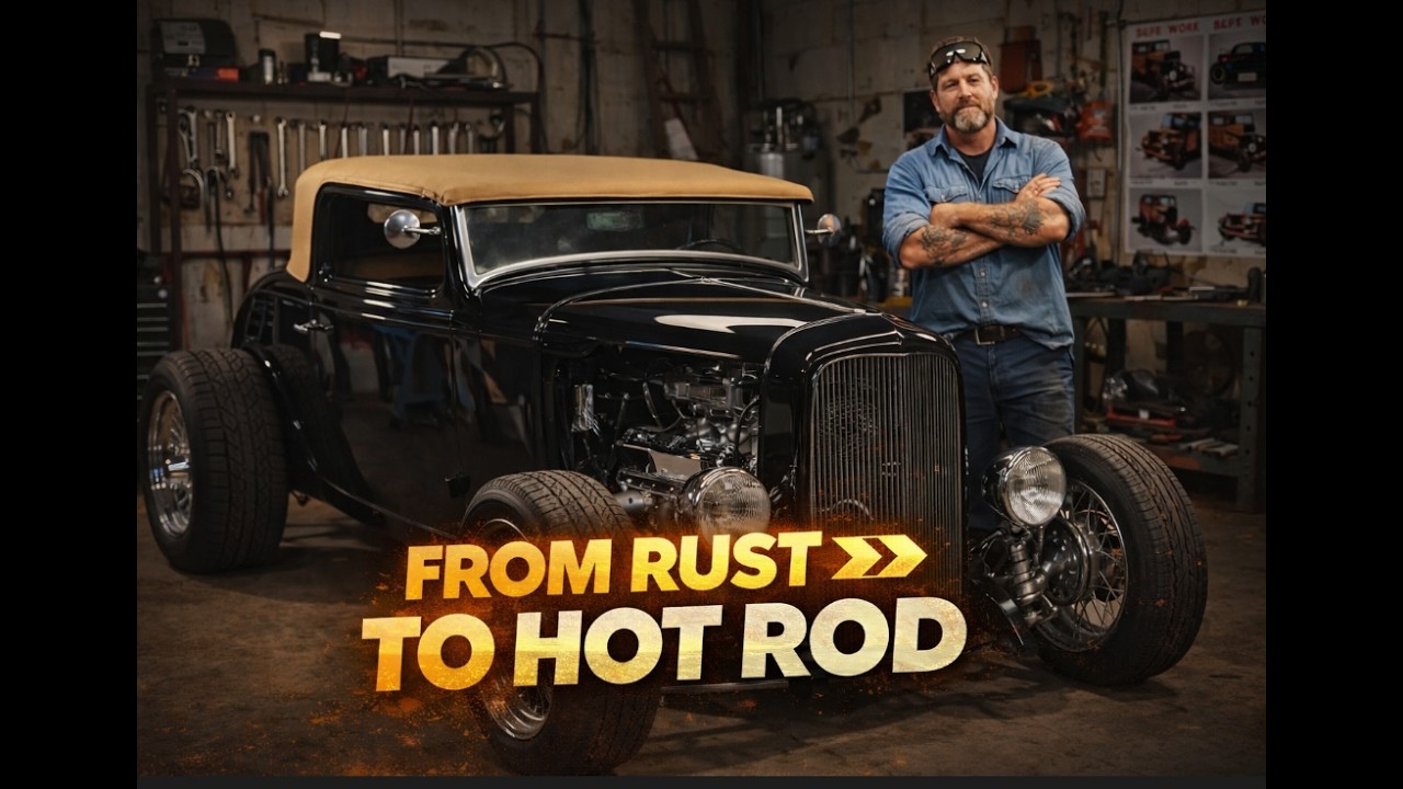 1932 Ford 3-Window Coupe Full Restoration | From Barn Find to Traditional Hot Rod (AI)