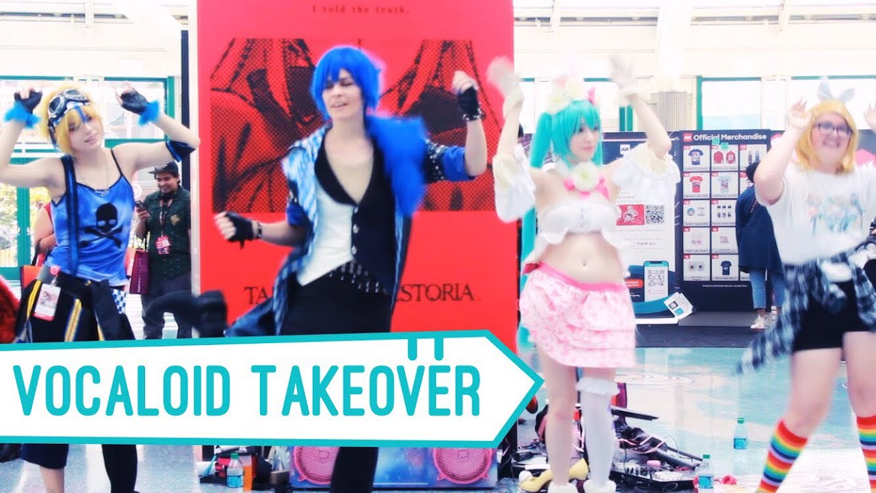 【Vocaloid Takeover】Caramelldansen【Anime Expo】【Flash Mob】