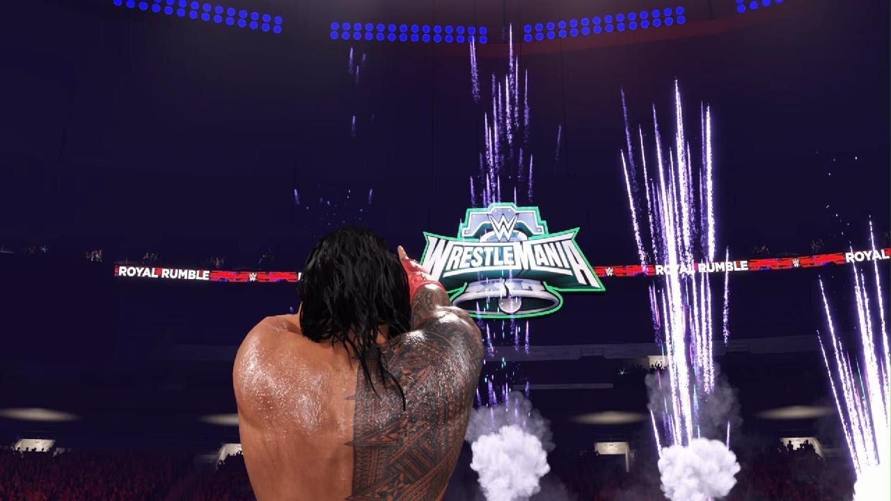 WWE 2K25 royal rumble start at 1 and won thr hole thing  im back💯