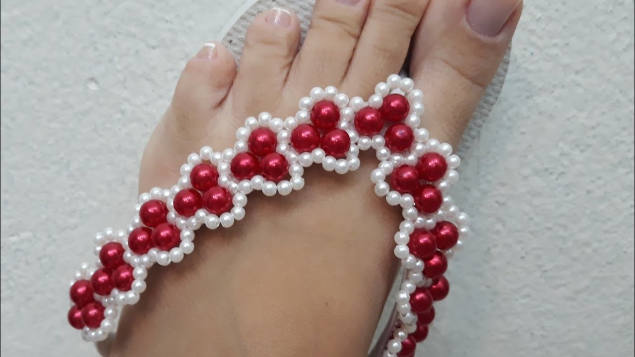 Trama de pérolas Dri - (chinelo bordado) #gleicykellybarbosa
