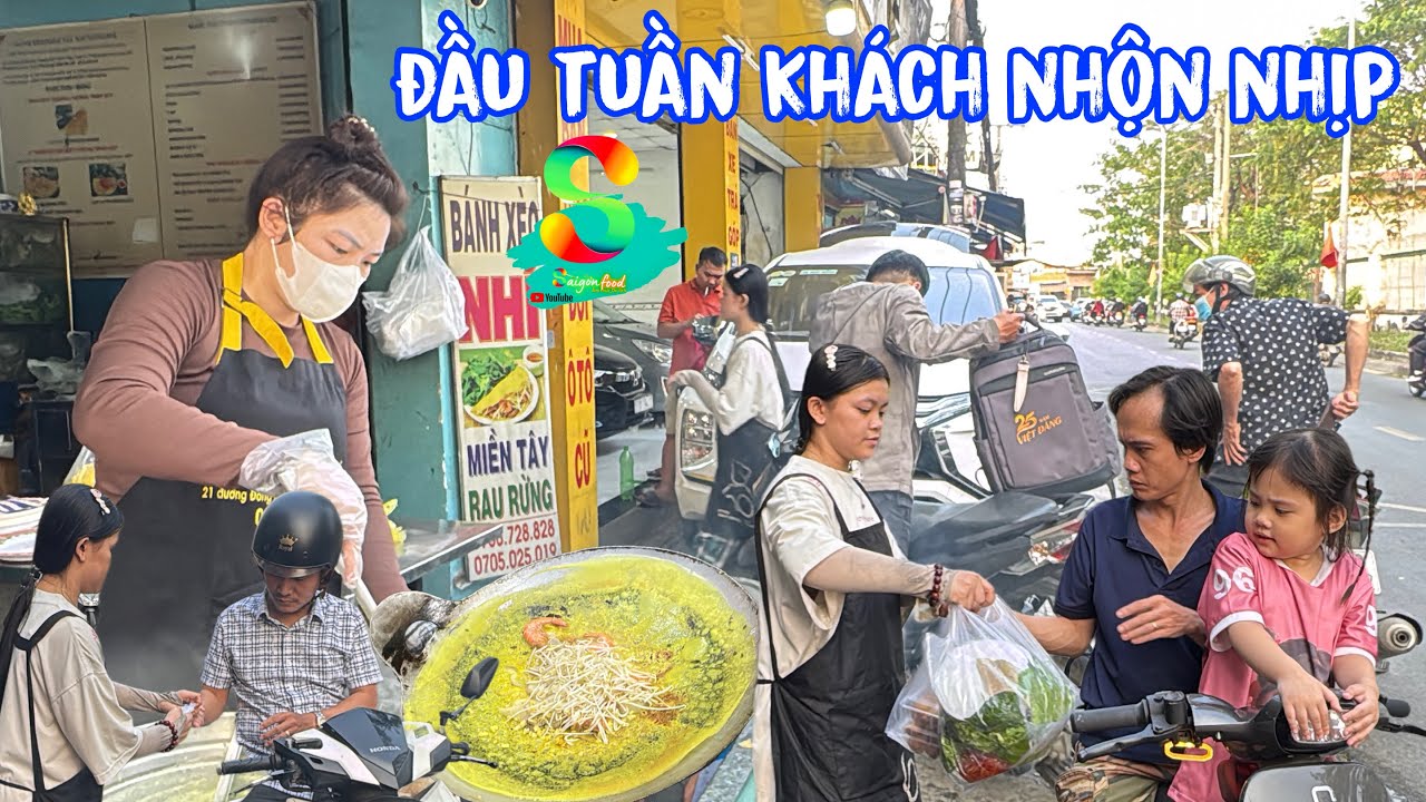 🟢Đầu tuần khách đến ăn bánh xèo đông tấp nập luôn nè