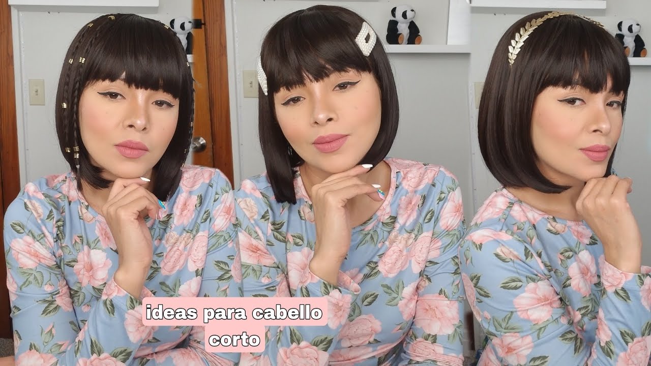 ideas con accesorios para cabello corto | Sam orellana