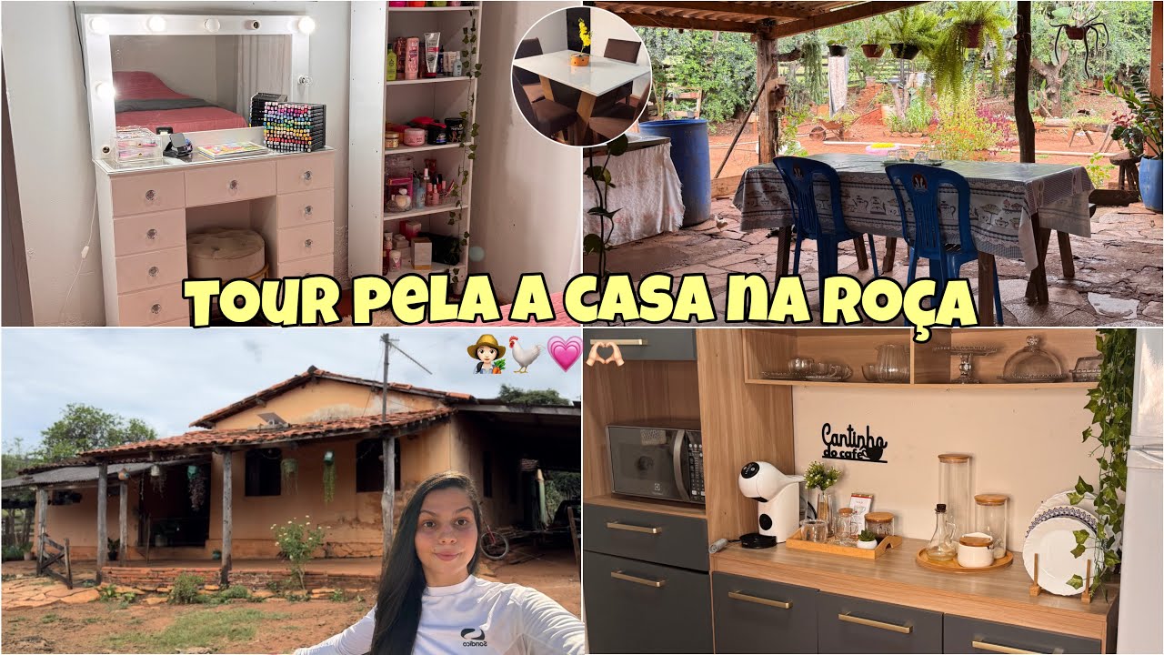 TOUR PELA MINHA CASA SIMPLES MORANDO NA ROÇA 🏠💗👩🏻‍🌾