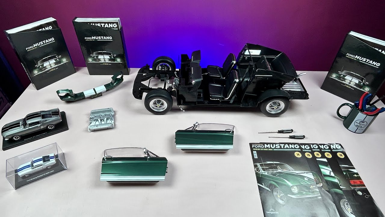Shelby Part 74 to 78 Ford Mustang GT-500 del 1967  Die Cast 1:6 ( De Agostini Collection) #diecast