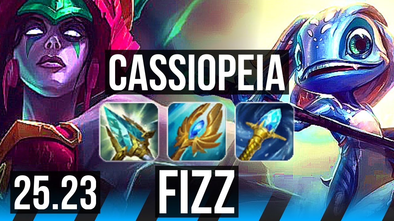 CASSIOPEIA vs FIZZ (MID) | EUW Challenger | 25.23