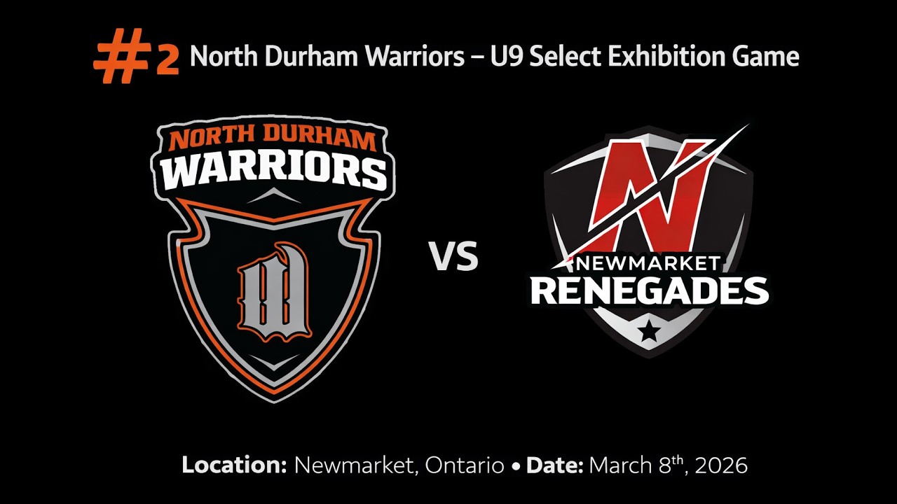 Part 2- North Durham Warriors U9 Select vs. Newmarket Renegades - Mar 9, 2026 - O Zone- For Rowen #2