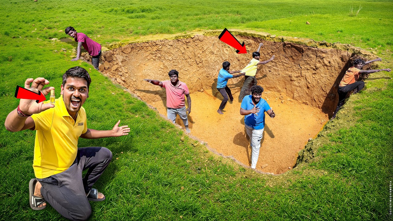 Escape The Deep Hole Challenge 🥵🥵 Telugu Experiments