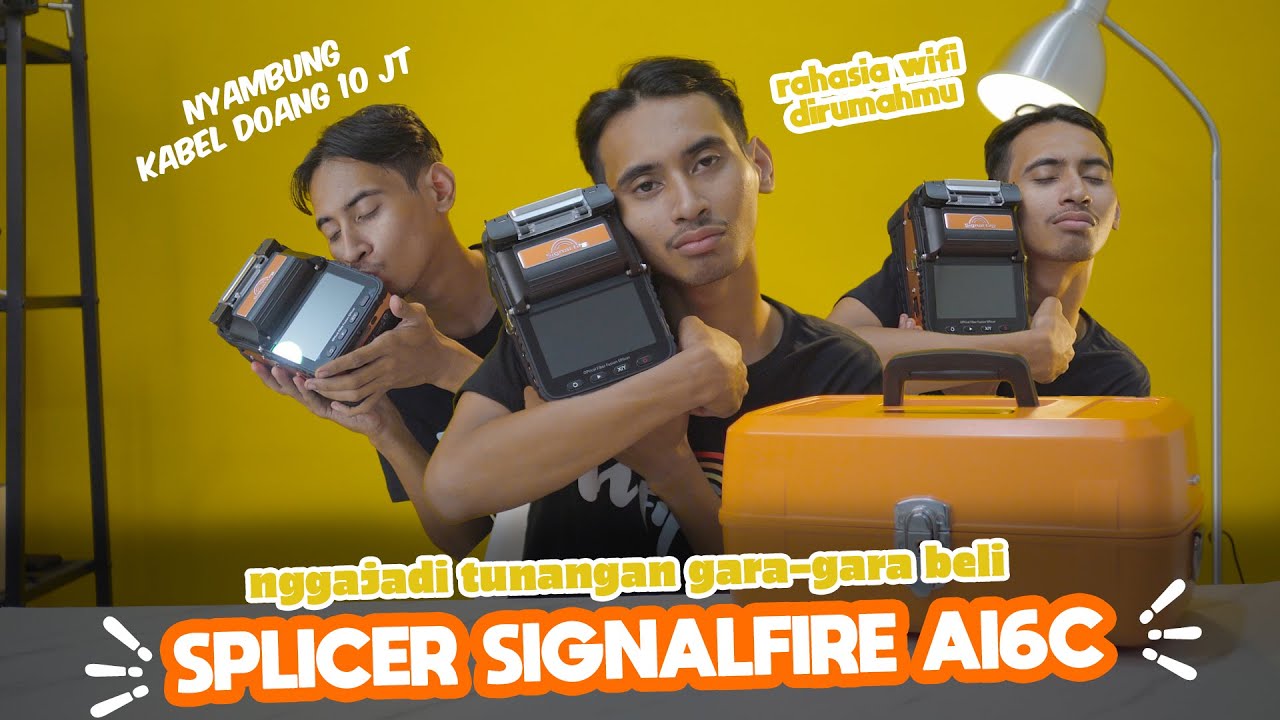 Alat Penyambung Kabel Fiber Optic, Splicer SignalFire Ai6C