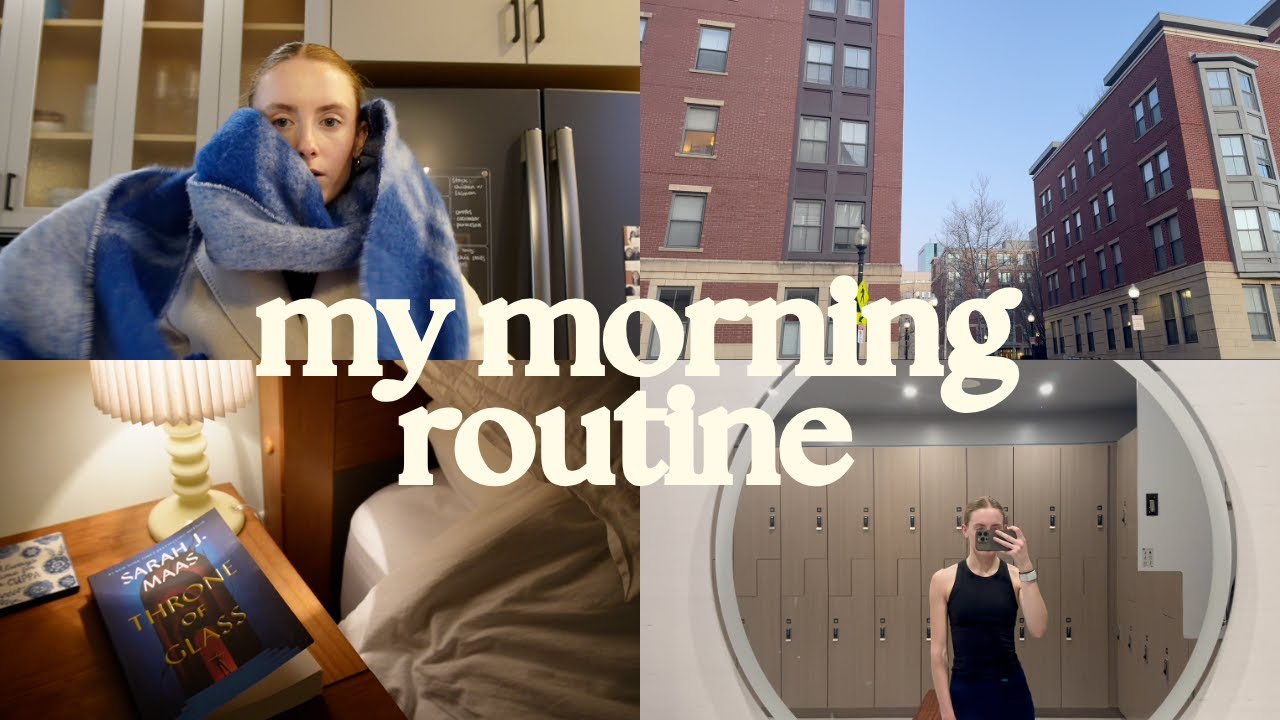 My Morning Routine Before My Corporate Job in Boston 🌅👩🏼‍💻📊🧘‍♀️