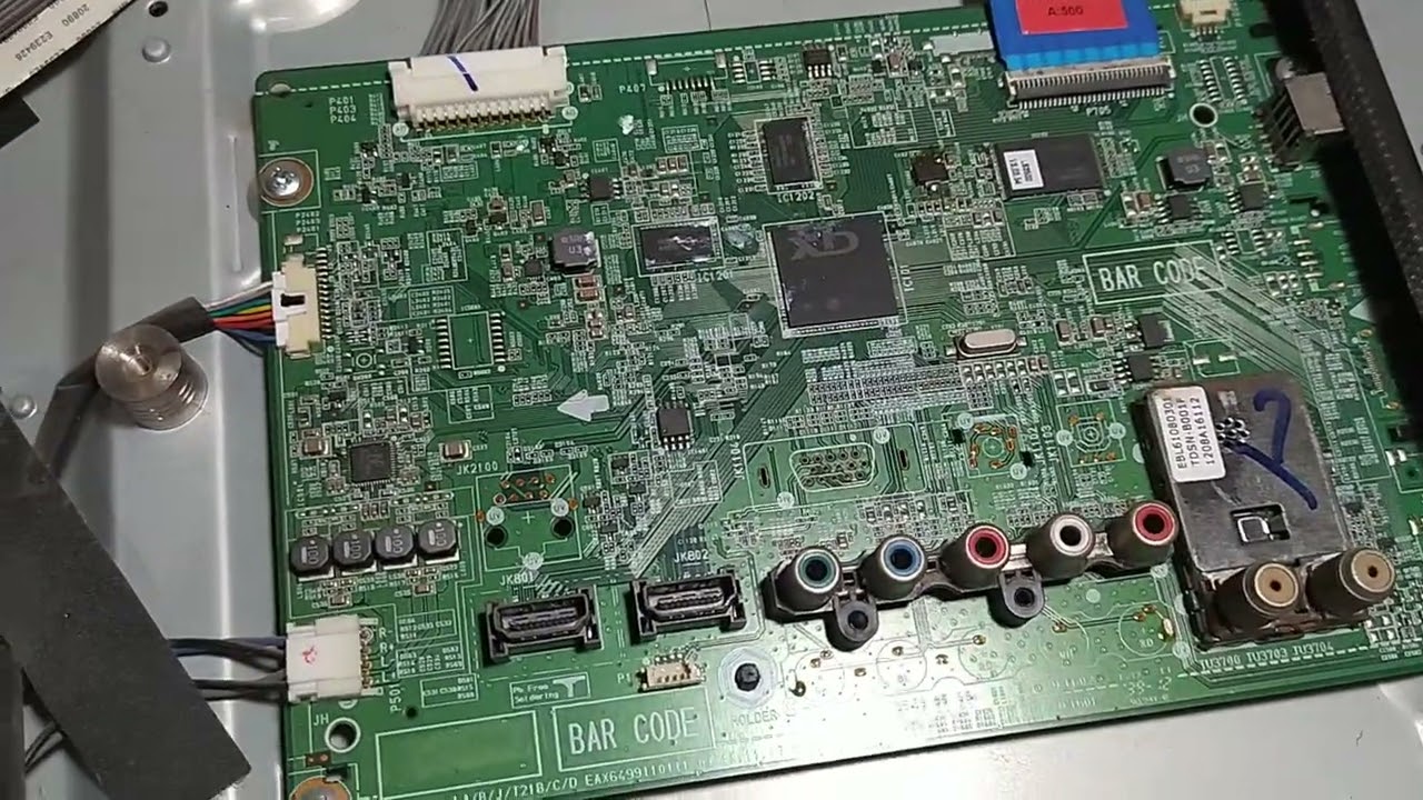 Conserto da Tv LG 32ls3500 acendendo apenas backlight display apagado 