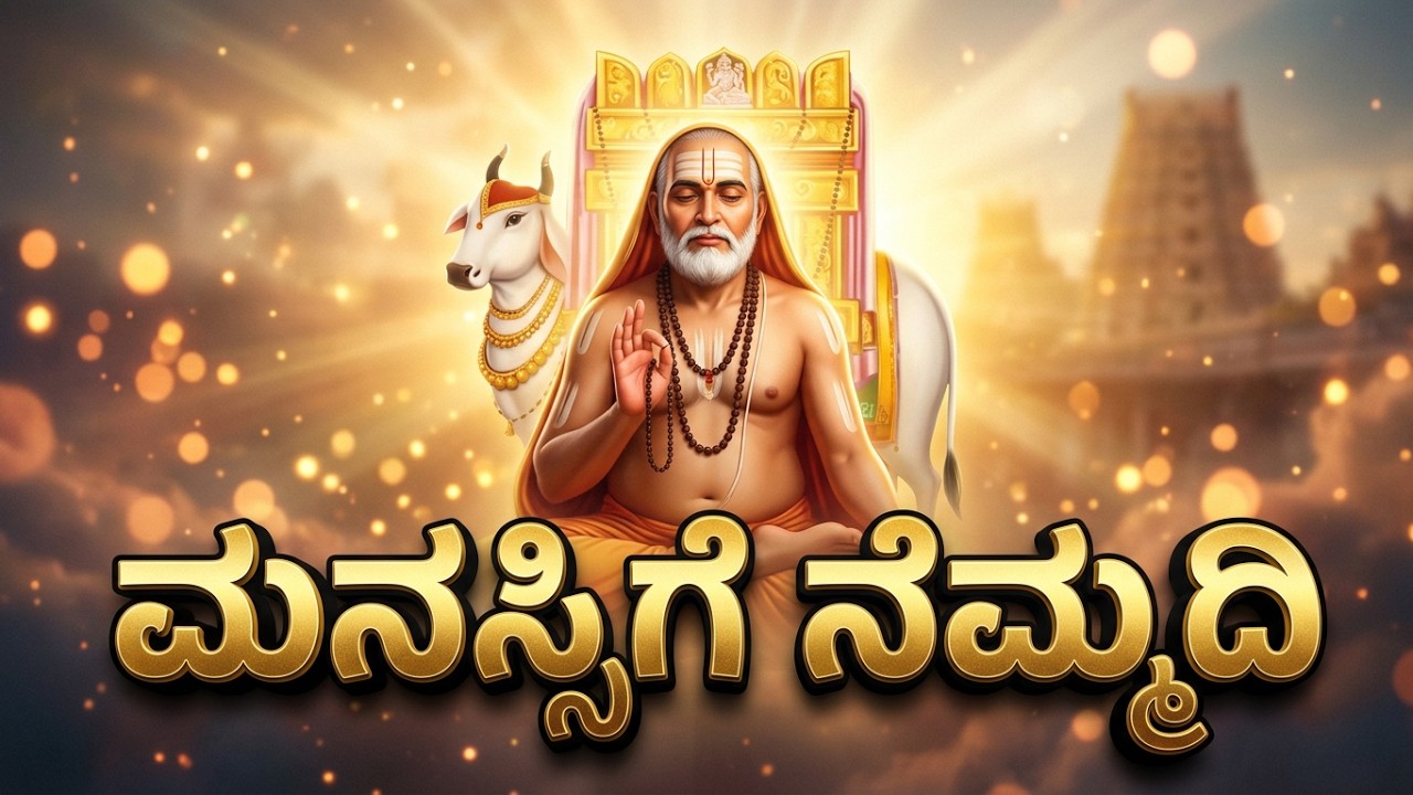 ಮನಸ್ಸಿಗೆ ನೆಮ್ಮದಿ ನೀಡುವ ಮಂತ್ರ | Raghavendra Swamy Mantra for Peace of Mind | Meditation | Shantidoota