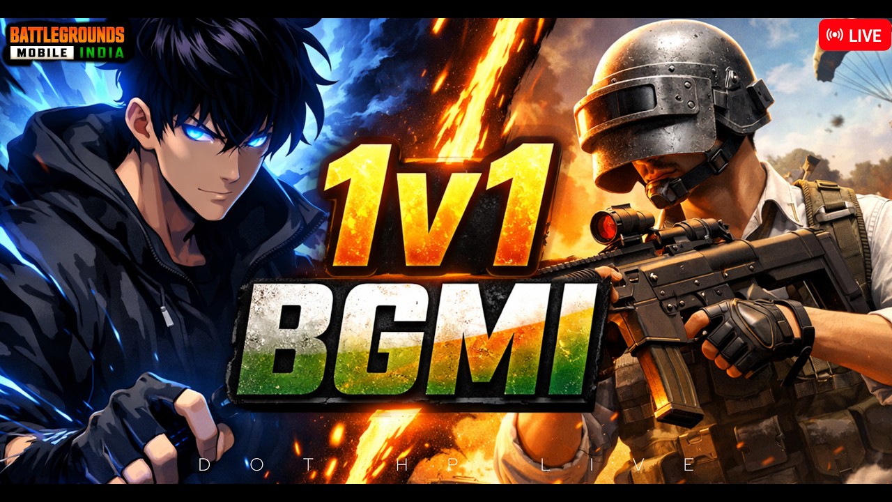 🔥LIVE 1v1 AJAO || DARTE HAI KYA? || PC GAMES || GIVEAWAY?|| DOT HP| #bgmi