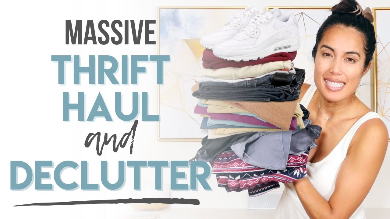 Minimalist Thrift Haul & Huge Clothing Declutter
