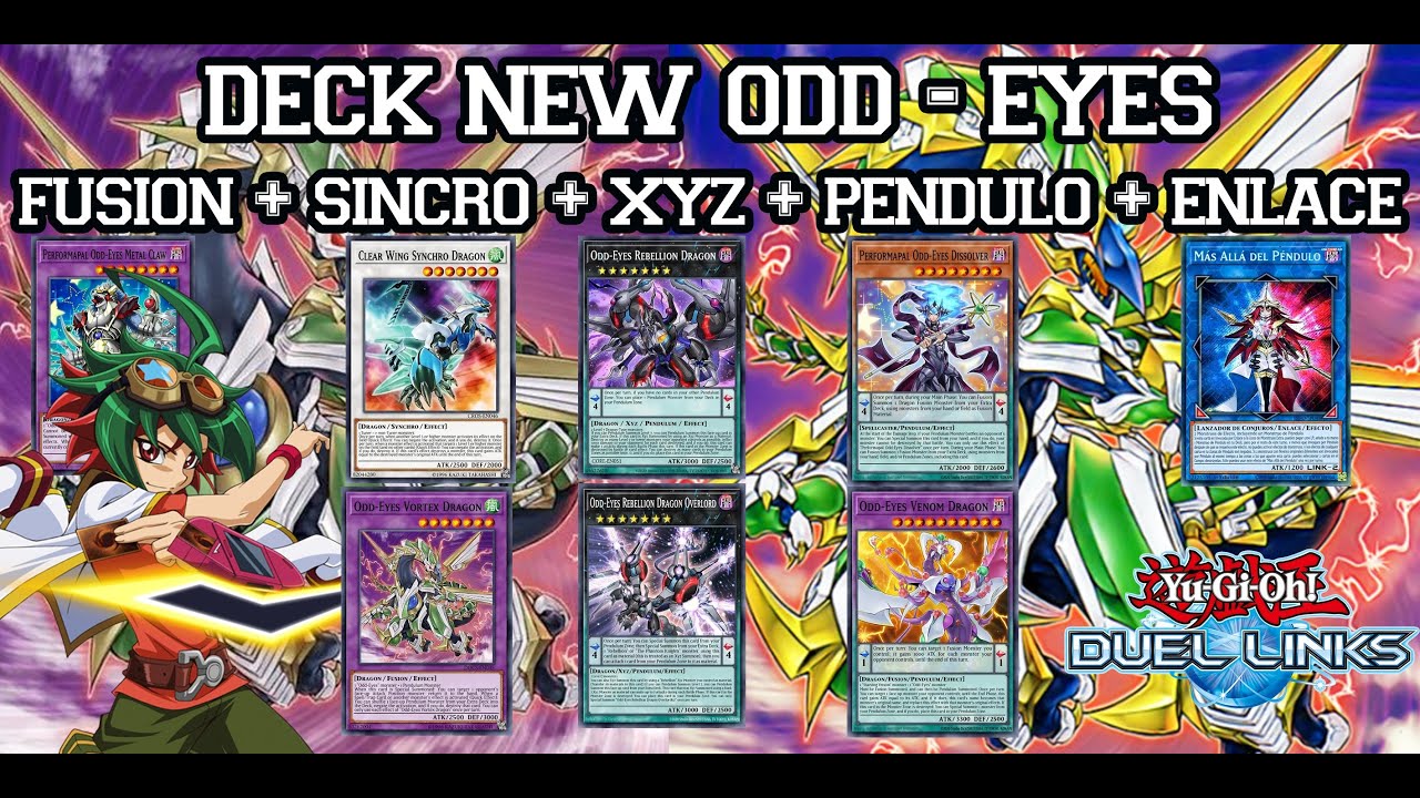 DECK NEW ODD-EYES  PENDULUM / DECK OJOS ANÓMALOS [YU-GI-OH! DUEL LINKS]  ODD-EYES VENOM DRAGON 2025