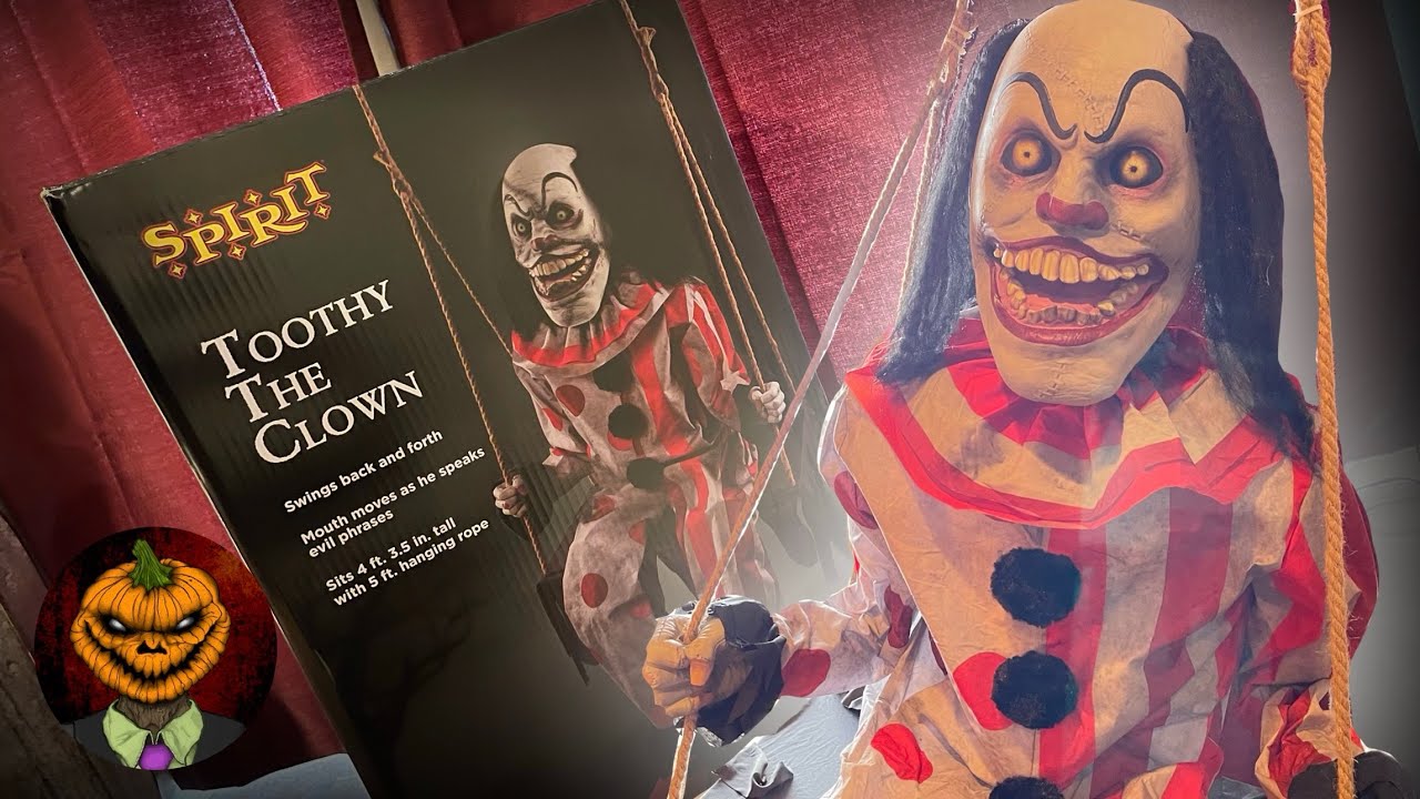 Toothy The Clown Animatronic UNBOXING, SETUP, & OVERVIEW + HISTORY - Spirit Halloween 2022 🎃🤡