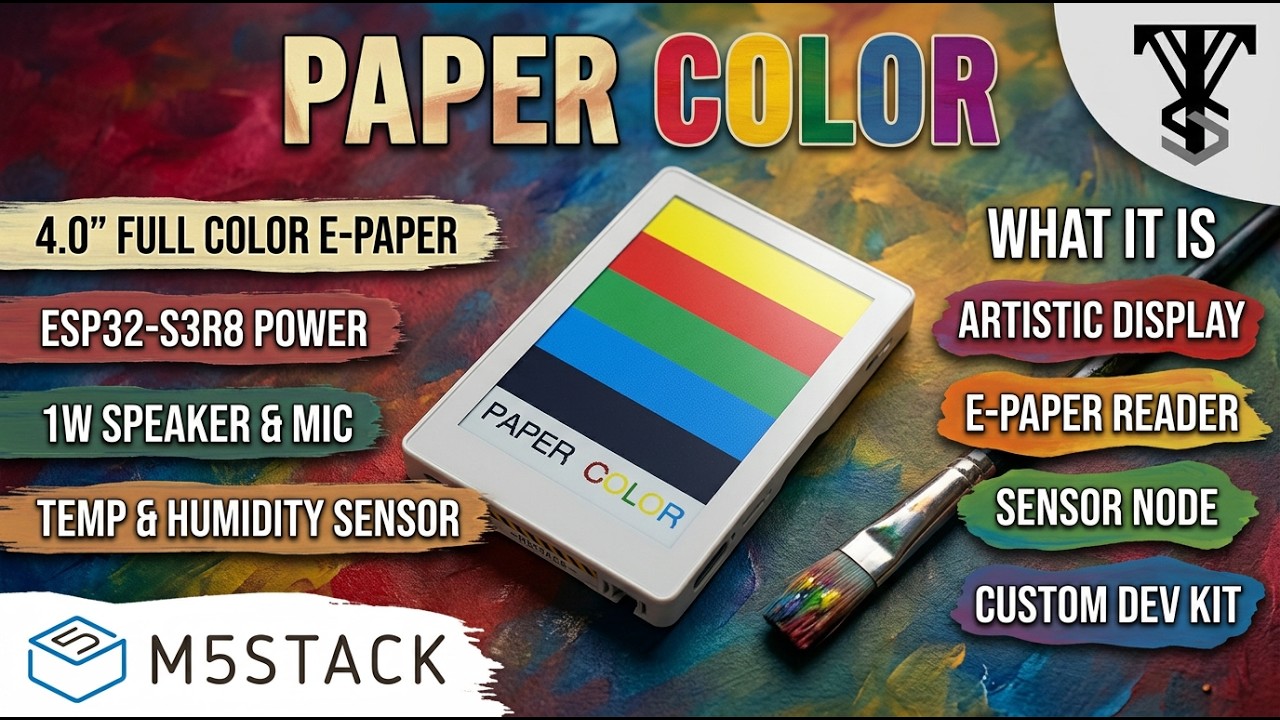 Новый цветной E-paper от M5Stack