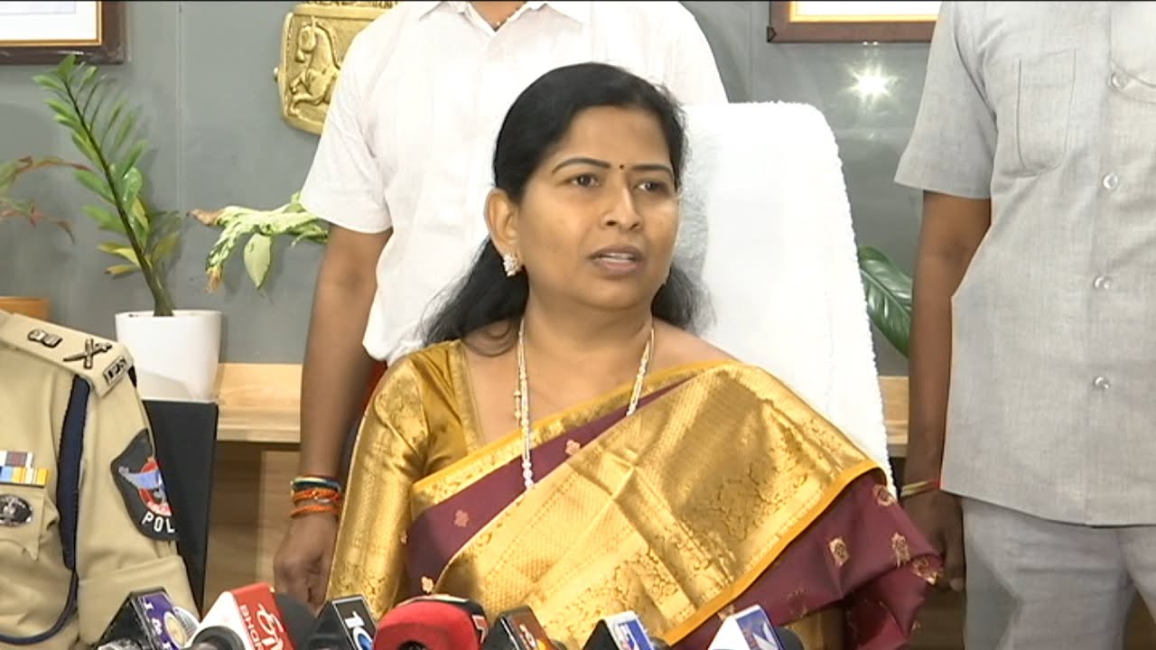 Minister Taneti Vanitha Press Meeet After APSPF Review Meeting || Bezawada Media
