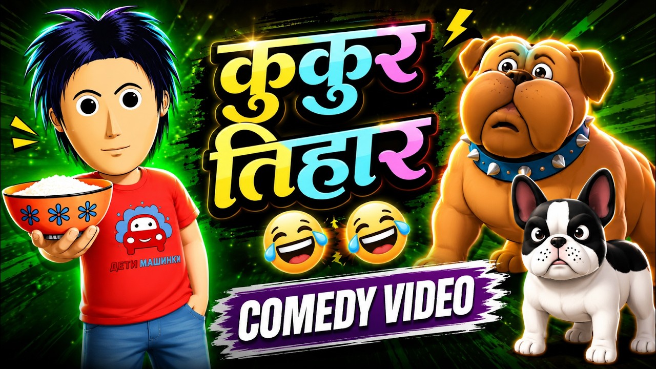 Kukur Tihar कुकुर तिहार | Nepali Comedy Video | Man & Dog Conversation | Nepali Cartoon Funny Video